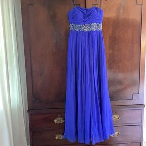 Beautiful Royal Blue Long Dress